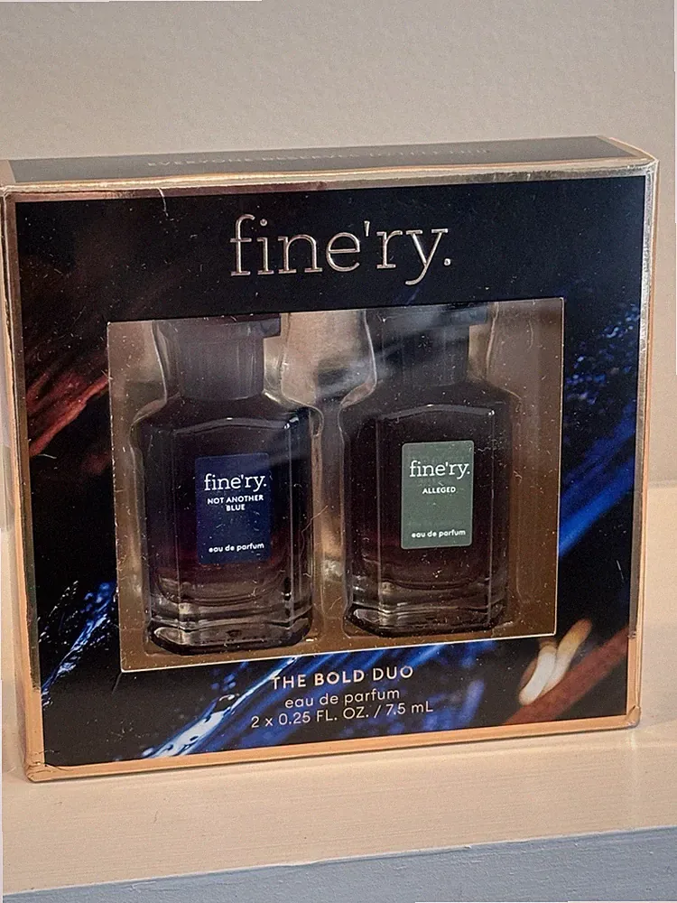 Fine'ry perfume The Bold Duo Not Another Blue & Alleged Mini Set Eau De Parfum